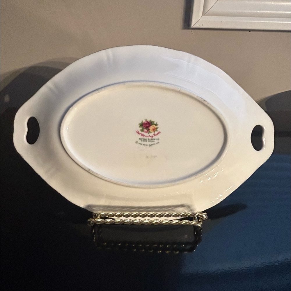 Old Country Roses Oval Tray - Picture 2 of 7